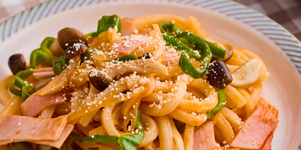 冷凍うどんでナポリタン by おいしい健康 - 管理栄養士監修のレシピ