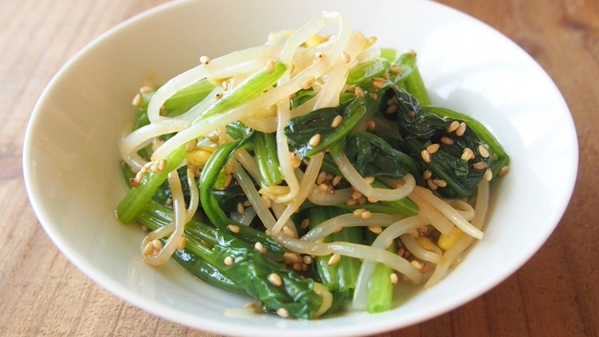 ほうれん草 と もやし の ナムル