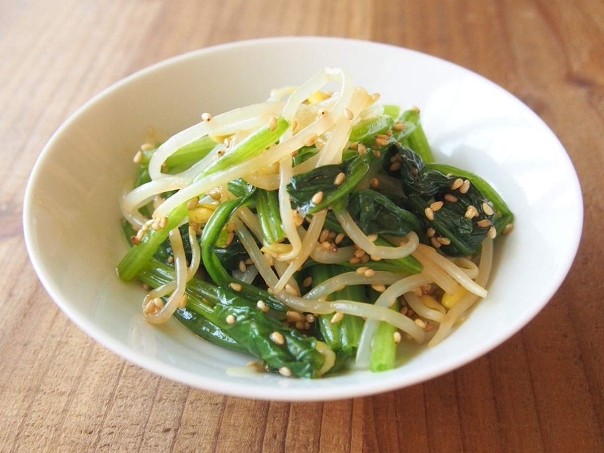 ほうれん草 と もやし の ナムル