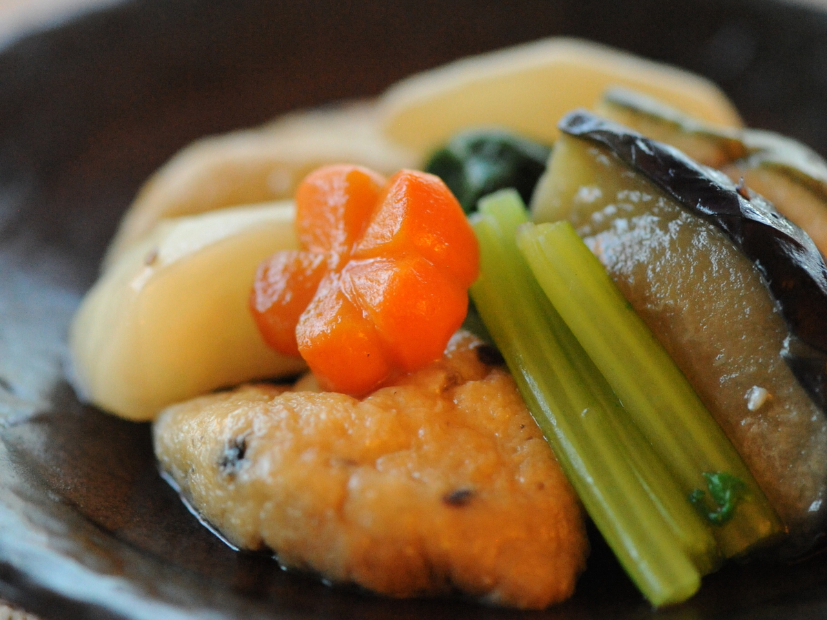 料亭風 季節野菜の煮物 薄くずあんかけ｜管理栄養士監修レシピ