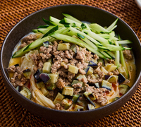 なすの坦々そうめん