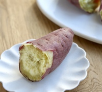 レンジでホクホク 蒸かしさつまいも