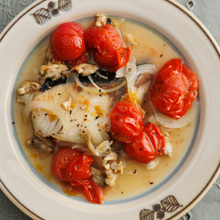 ぶりとあさりのアクアパッツア