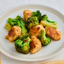 鶏むね肉とブロッコリーのハニーマスタード炒め