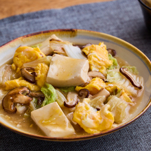 豆腐と卵の中華あん炒め