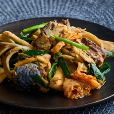 さば缶のキムチ炒め