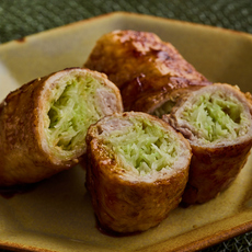 キャベツの肉巻きロール