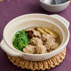 れんこん入り肉団子鍋