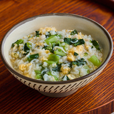 しらすと小松菜の卵雑炊