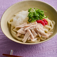 梅おろし鶏うどん