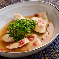 鶏むね肉の梅しそあんかけ