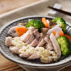 レンジでお手軽 鶏と野菜のねぎ塩だれ