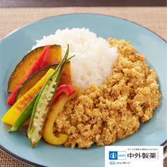 夏野菜の彩りドライカレー