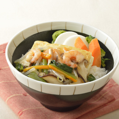 麺つゆ海老あんかけ どんぶり