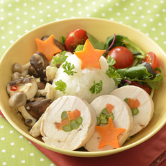 ご馳走ロールチキンどんぶり