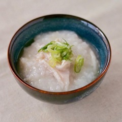 サラダチキンで簡単 中華風鶏粥