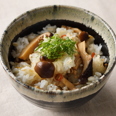 きのこのしょうが煮アレンジ  混ぜご飯