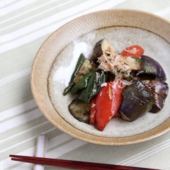 とろとろ お茄子とピーマンの煮浸し