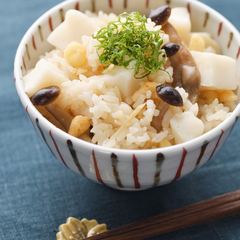 はんぺんとしめじの炊き込みごはん