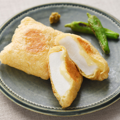 はんぺんとチーズのきつね焼き