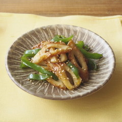 ちくわとピーマンの炒めもの