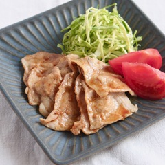 薄切り肉で時短  豚のしょうが焼き