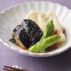 山椒香る 豆腐となすの揚げだし風