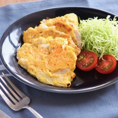 豚肉と人参のピカタ