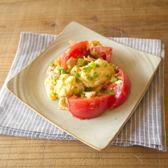 ツナとトマトの中華風卵炒め