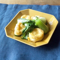 お麩とチンゲン菜の中華炒め