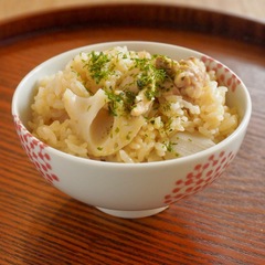 れんこんと鶏肉の炊き込みごはん
