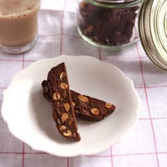 煎り大豆入りココアビスコッティ