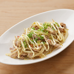 豚こま肉ともやしの甘辛炒め