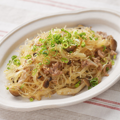 レンジで作る 春雨のチャプチェ風