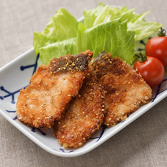 鮭のごまパン粉焼き