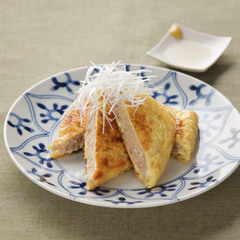 ひき肉と油揚げのはさみ焼き