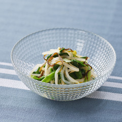 もやしとにらのからし昆布あえ