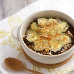 なすのミートソースドリア風