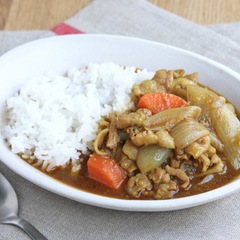 豚ばら肉でカレーライス