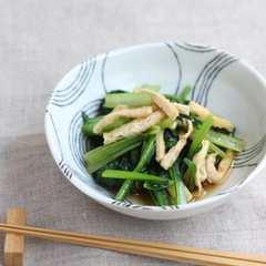 小松菜と油揚げの煮びたし