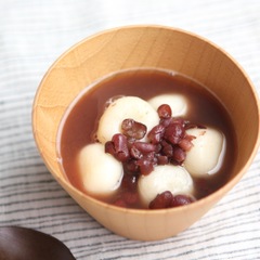 あずき缶でつくる 白玉おしるこ