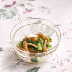 かぶとなめこのわさび和え