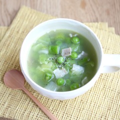 春野菜のグリーンミネストローネ
