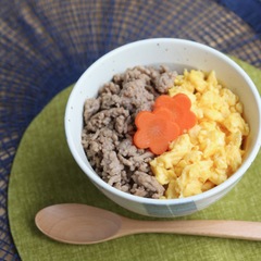 二色そぼろ丼
