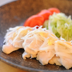 つるんとさっぱり 鶏ムネ肉の葛たたき