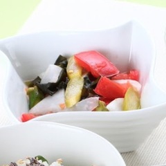カラフル野菜の梅酢和え
