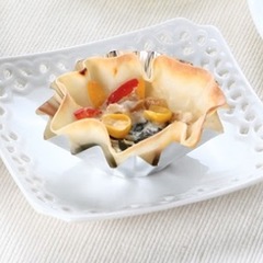 餃子の皮のヨーグルトピザ