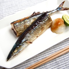 グリルで簡単 さんまの塩焼き