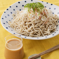 薬味たっぷりごま酢そば