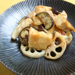 高野豆腐の甘酢あんかけ